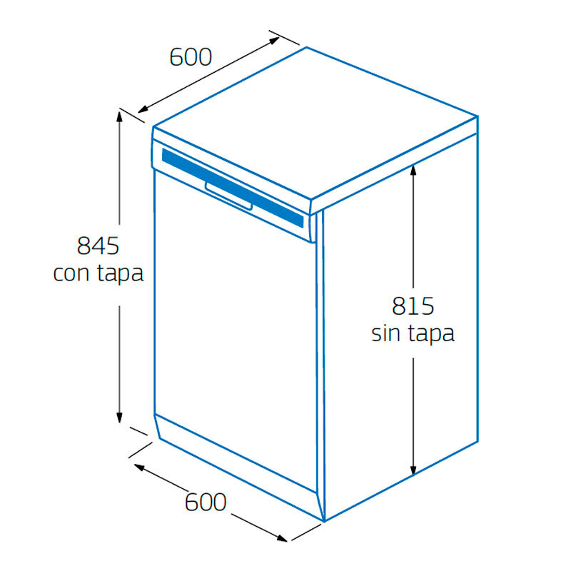 Lavavajillas Balay 3VS6661BA 60 cm (1)