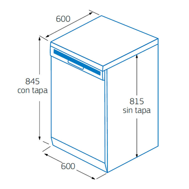 Lavavajillas Balay 3VS6661BA 60 cm (1)