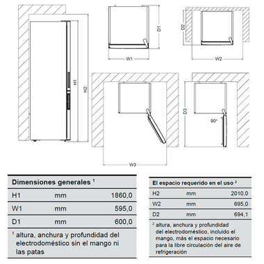 Frigorífico Combi Exquisit KGC350-NF-040E Blanco (1)