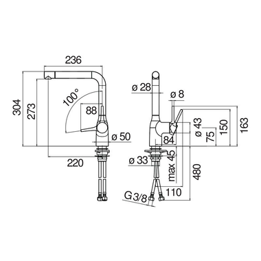 Grifo Poalgi Nobili CU128113BM Negro Mate (1)