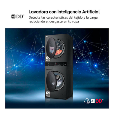 Torre de lavado LG WT1210BBF Negro Grafito (8)