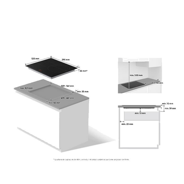 Placa Inducción Samsung NZ63C4036GK/U1 60 cm (1)