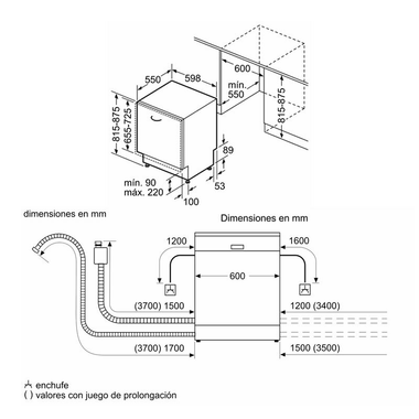 Lavavajillas integrable Bosch SMV2ITX09E 60 cm (1)