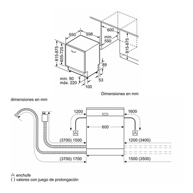 Lavavajillas Balay 3VF6330SA 60 cm (1)