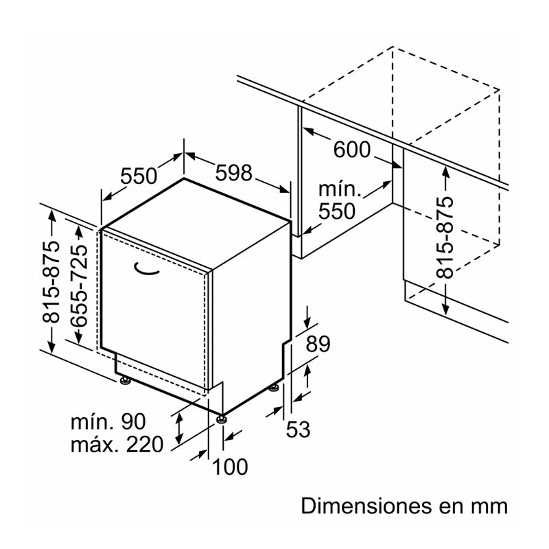 Lavavajillas integrable Siemens SN87TX02CE 60 cm (1)