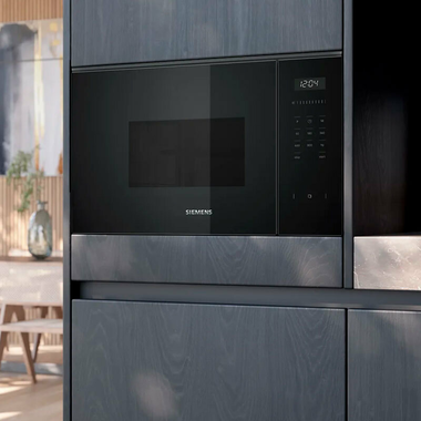Microondas integrable Siemens BF525LMB1 Cristal Negro (4)