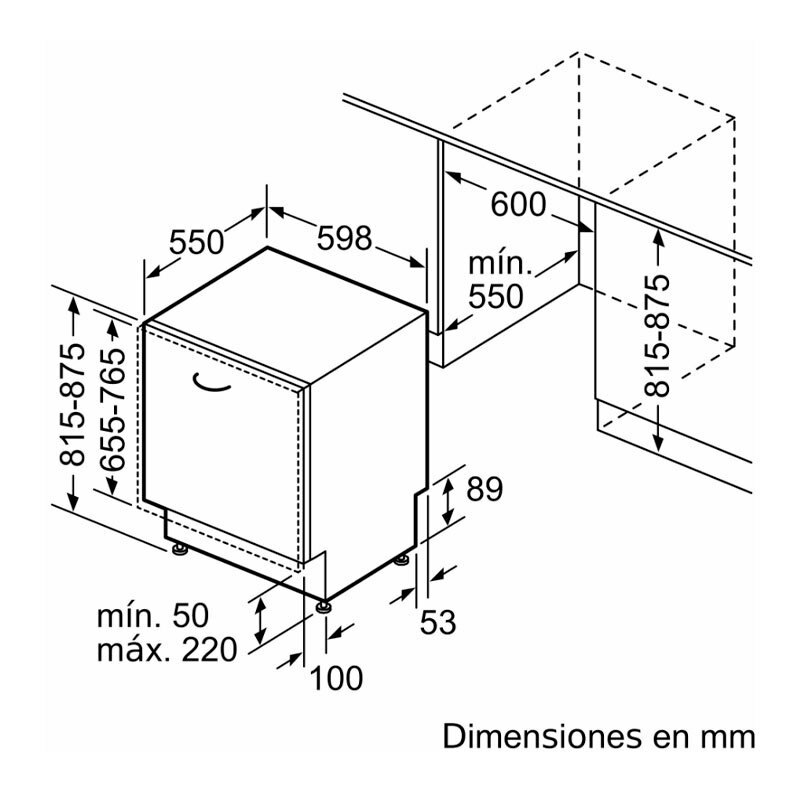 Lavavajillas integrable Balay 3VF6360DA 60 cm (1)
