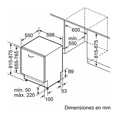 Lavavajillas integrable Balay 3VF6360DA 60 cm (1)