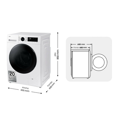 Lavasecadora Samsung WD11DG5B15BEEC 11Kg (1)