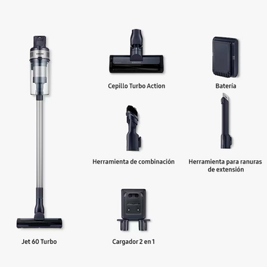 Aspirador Escoba Samsung VS15A6031R4/ET Violeta (1)