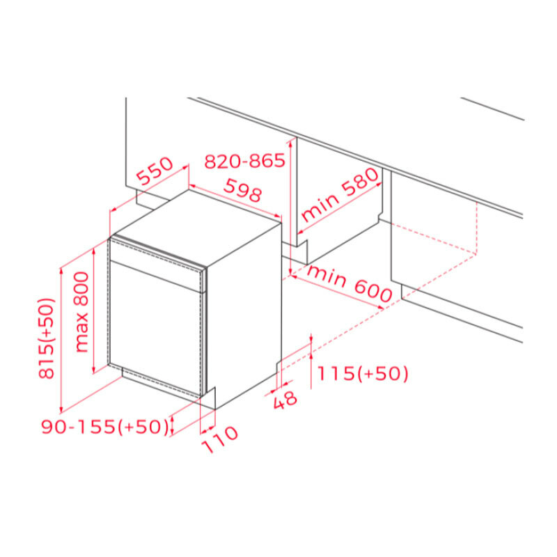 Lavavajillas integrable Teka DFI76960 60 cm (1)