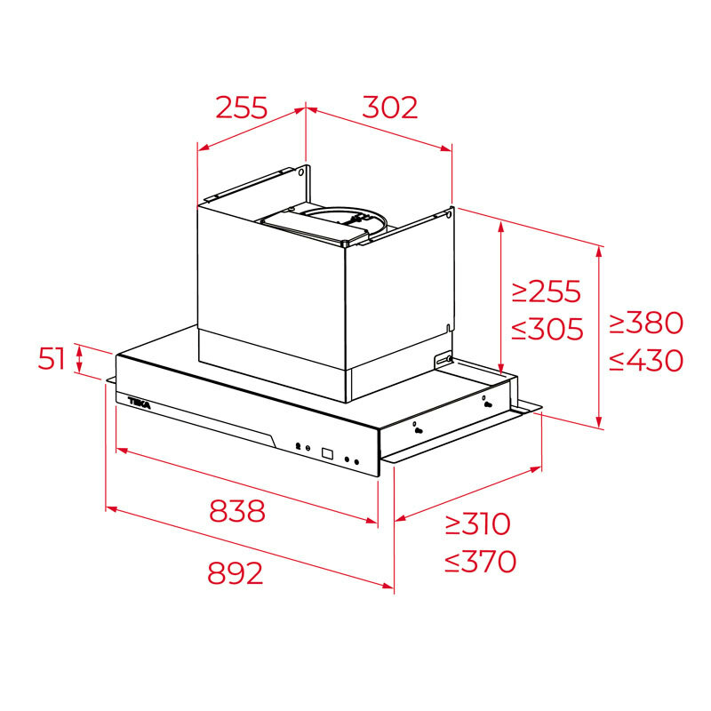 Campana integrable Teka GFI97350EOS Negro 89 cm (1)