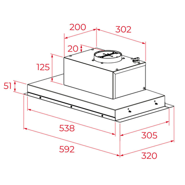 Campana integrable Teka GFI63030KOS Negro 60 cm (1)