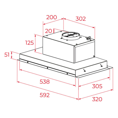 Campana integrable Teka GFI63030KOS Inox 60 cm (1)