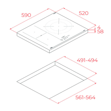 Placa Inducción Teka IBF 63210 SSM BK 60 cm (1)