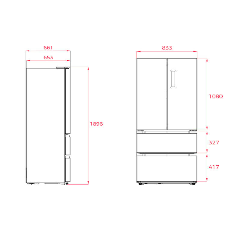 Frigorífico Americano Teka RFD77825 Inox (1)