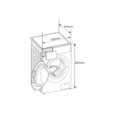 Lavadora Midea MF100W80B/1/W-ES 8Kg (1)