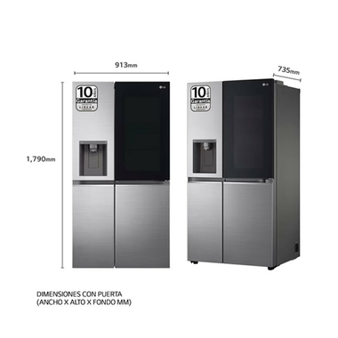 Frigorífico Americano LG GSXE80PYBD Inox (1)