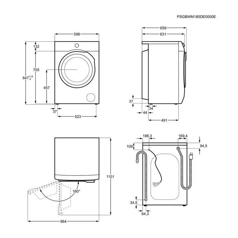 Lavadora AEG LFR6194O4Q 9Kg (1)