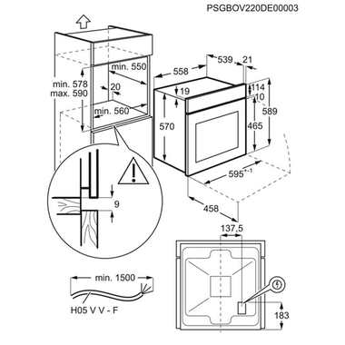 Horno Electrolux EOH4P56BX Inox (1)