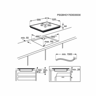 Placa Inducción Electrolux LIT60342 60 cm (1)