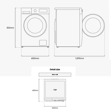 Lavasecadora Samsung WD90DG5B15BEEC 9Kg (1)