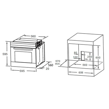 Horno Midea MBON5M90E5-BK Negro (1)