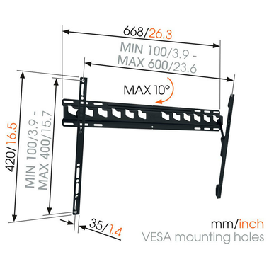Soporte TV Vogels MA4010 40" a 80" (1)