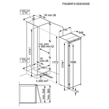 Frigorífico integrable 1 Puerta Electrolux ERD6DE18S1 (1)