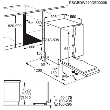 Lavavajillas integrable Electrolux EES47400L 60 cm (1)
