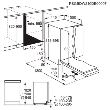 Lavavajillas integrable Electrolux EEG62310L 45 cm (1)