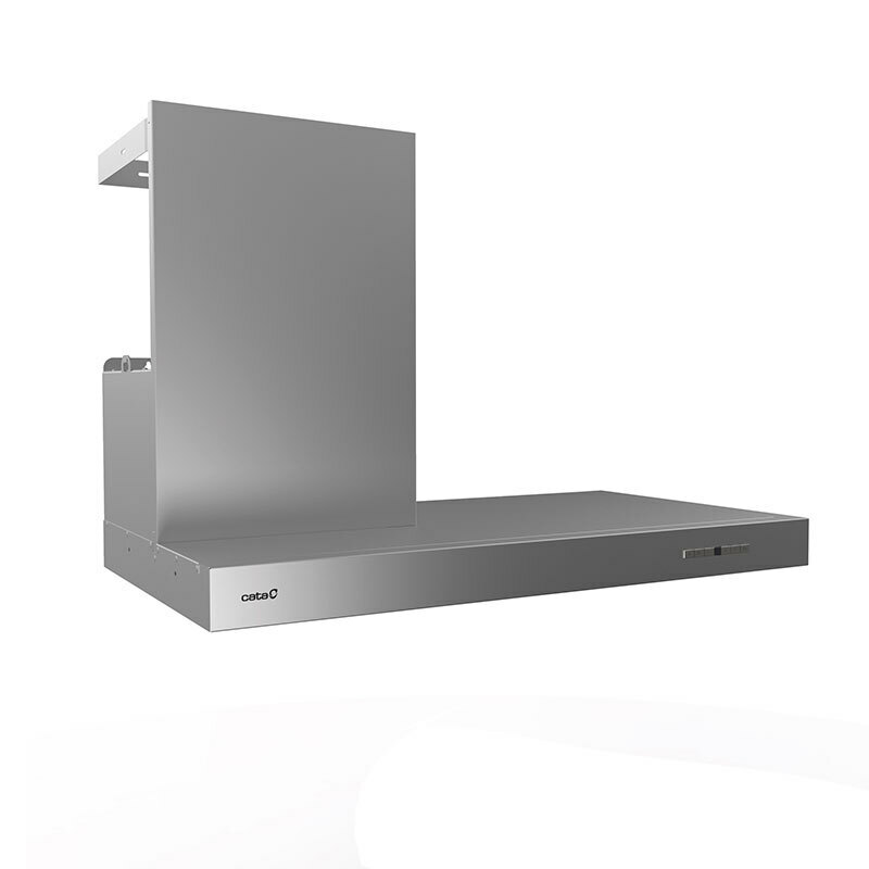 Campana decorativa Esquina Cata Gala L Inox 90 cm (3)