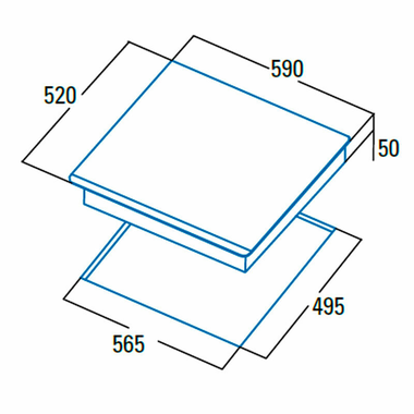 Placa Inducción Cata GIGA600SD 59 cm (1)
