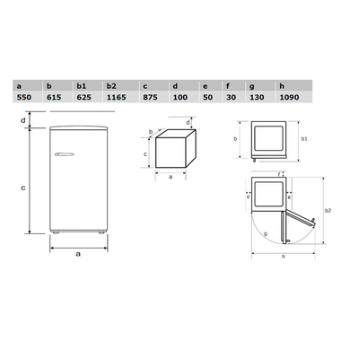Frigorífico 1 Puerta Exquisit RKS120-V-H-160E Rojo (1)