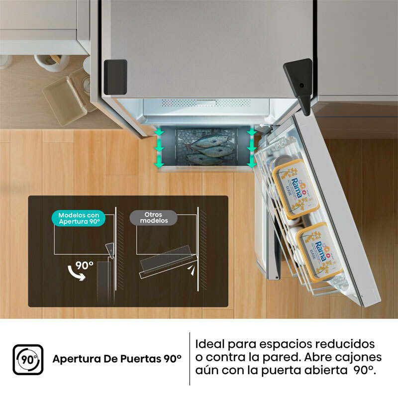 Frigorífico Combi Hisense RB329N4AWE Blanco (5)