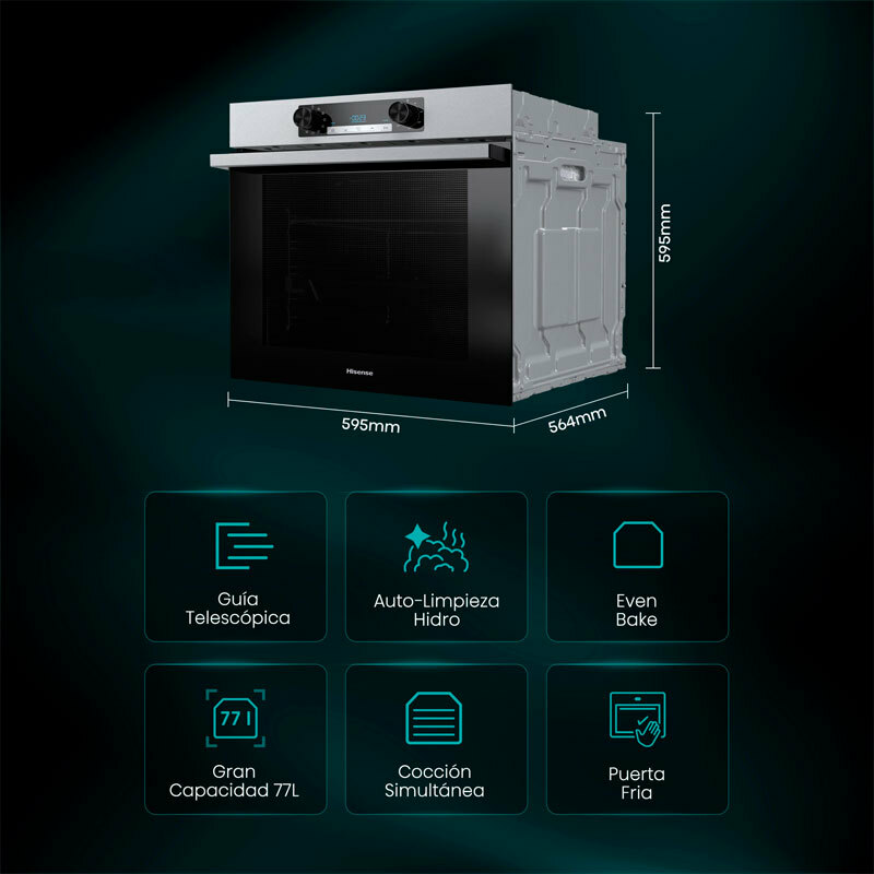 Horno Hisense BI62216AX Inox (1)