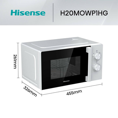 Microondas Hisense H20MOWP1HG Negro (1)