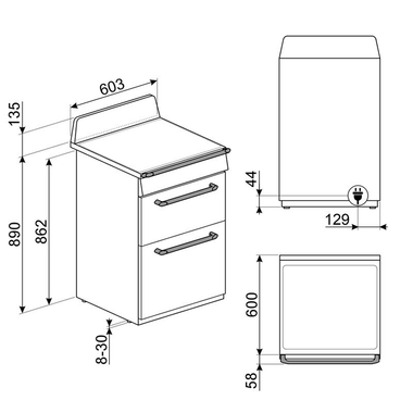 Cocina Smeg TR62IBL2 60 cm (1)