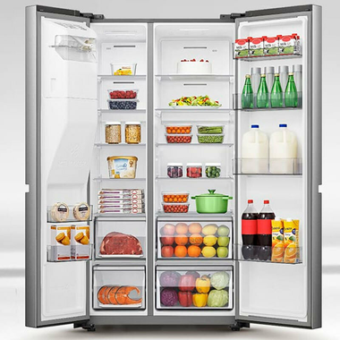 Frigorífico Americano Hisense RS818N4IIE1 Inox (2)