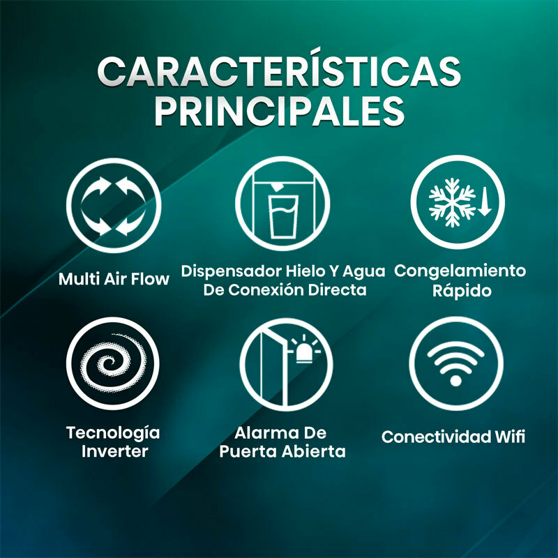 Frigorífico Americano Hisense RS818N4IIE1 Inox (4)