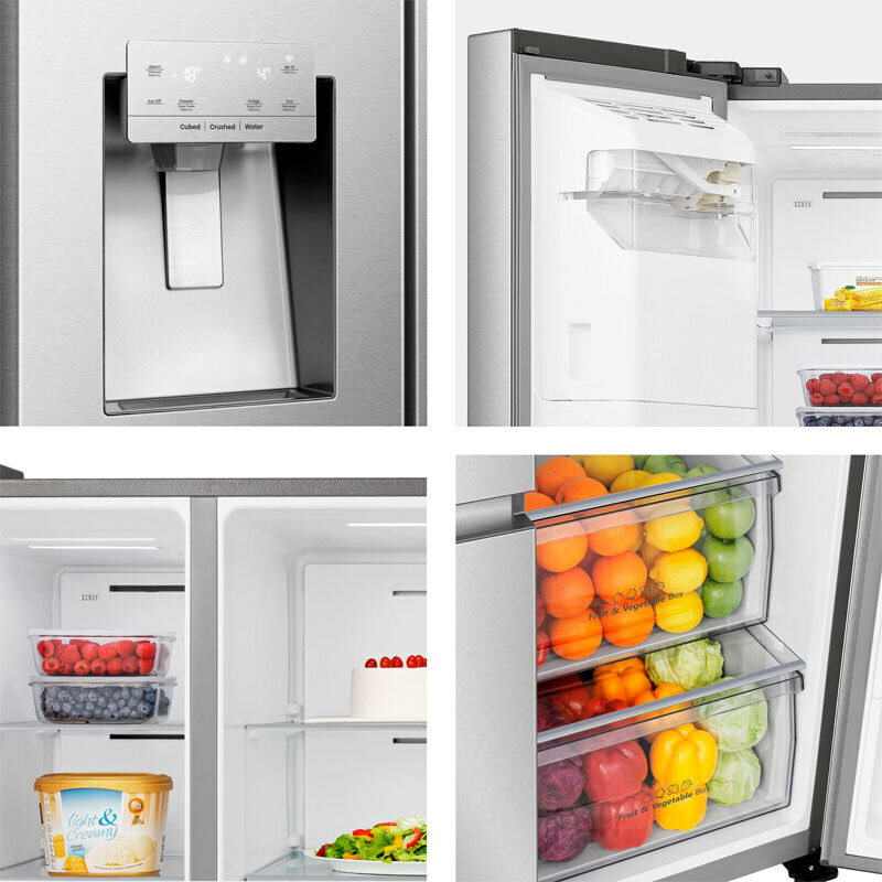 Frigorífico Americano Hisense RS818N4IIE1 Inox (5)
