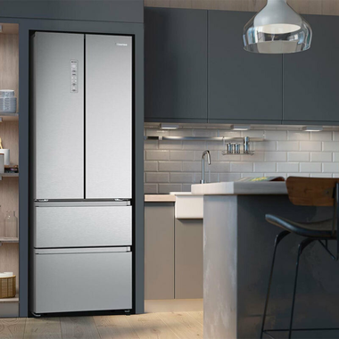 Frigorífico Combi Cajón Francés Hisense RF632N4AIC1 Inox (5)