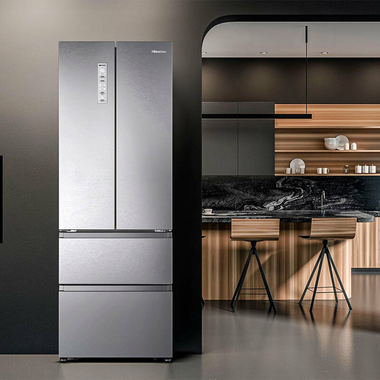 Frigorífico Combi Cajón Francés Hisense RF632N4AIC1 Inox (7)