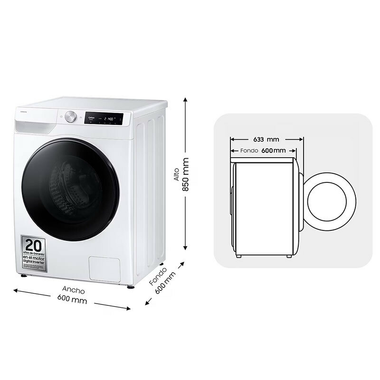 Lavasecadora Samsung WD90DG6B85BEU3 9Kg (1)