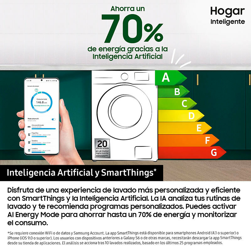 Lavasecadora Samsung WD90DG6B85BEU3 9Kg (5)