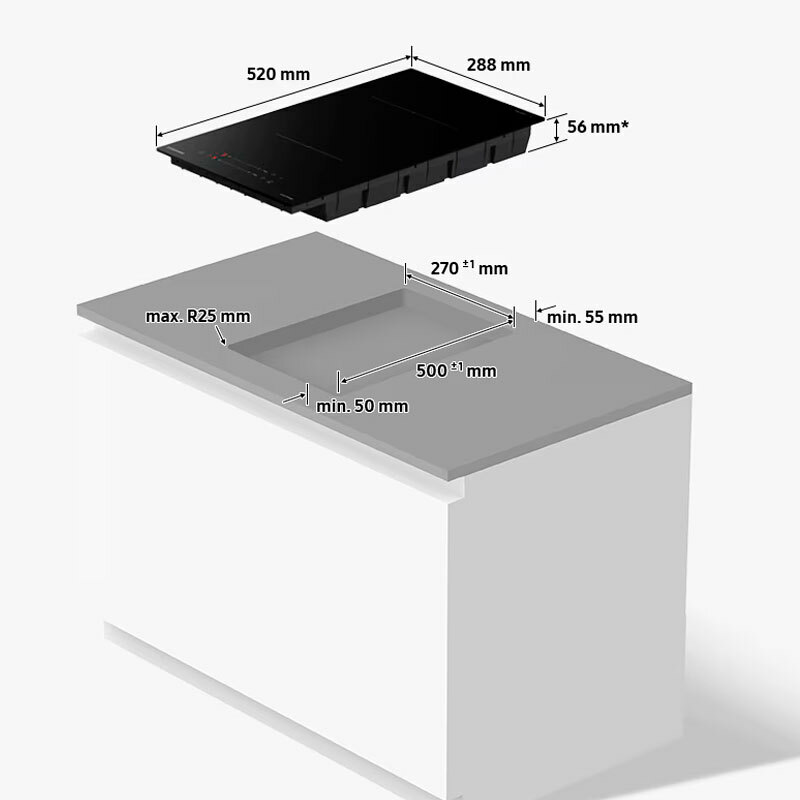 Placa Inducción Samsung NZ32BG2005FKU1 29 cm (1)