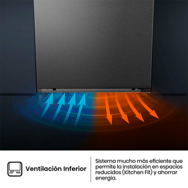 Congelador 1 Puerta Hisense FT3K310SAIE Inox (8)