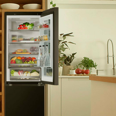 Frigorífico Combi LG GBG5160CEV Acero Negro (5)