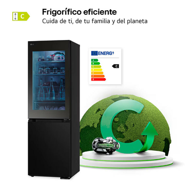 Frigorífico Combi LG GBG5160CEV Acero Negro (7)