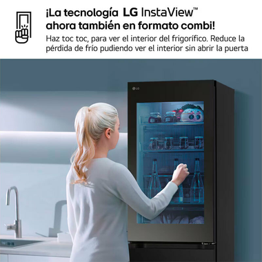 Frigorífico Combi LG GBG5160CEV Acero Negro (8)